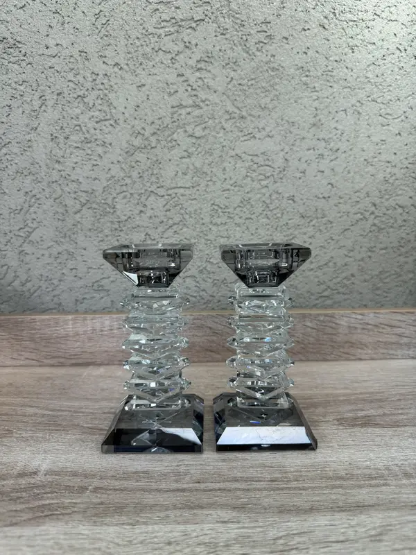 פמוטי קריסטל דגם " דובאי"