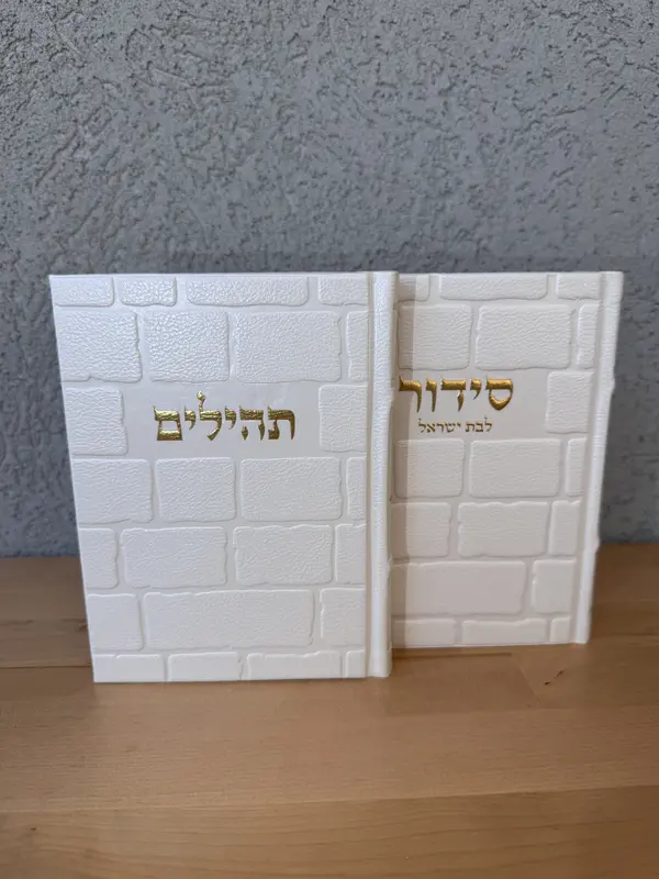 סידור בת ישראל + תהילים דגם " הכותל "