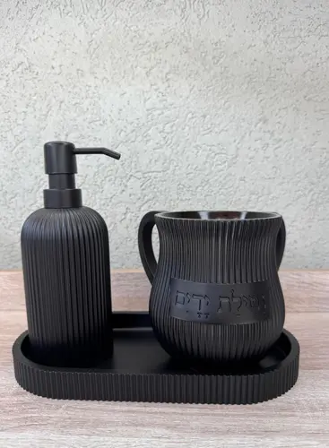 סט נטלה + סבוניה + מעמד (בטון פולימרי )