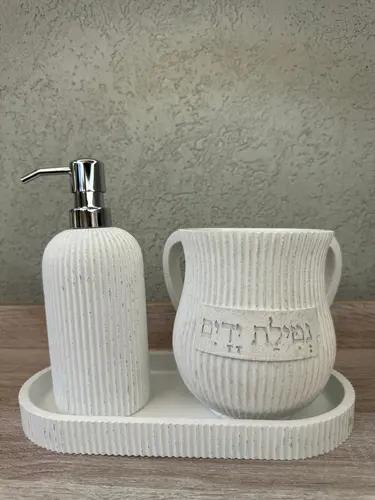 סט נטלה + סבוניה + מעמד ( בטון פולימרי )